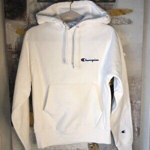 Champion Reverse Weave Women’s Pouch front Hoodie~ White SZ XS